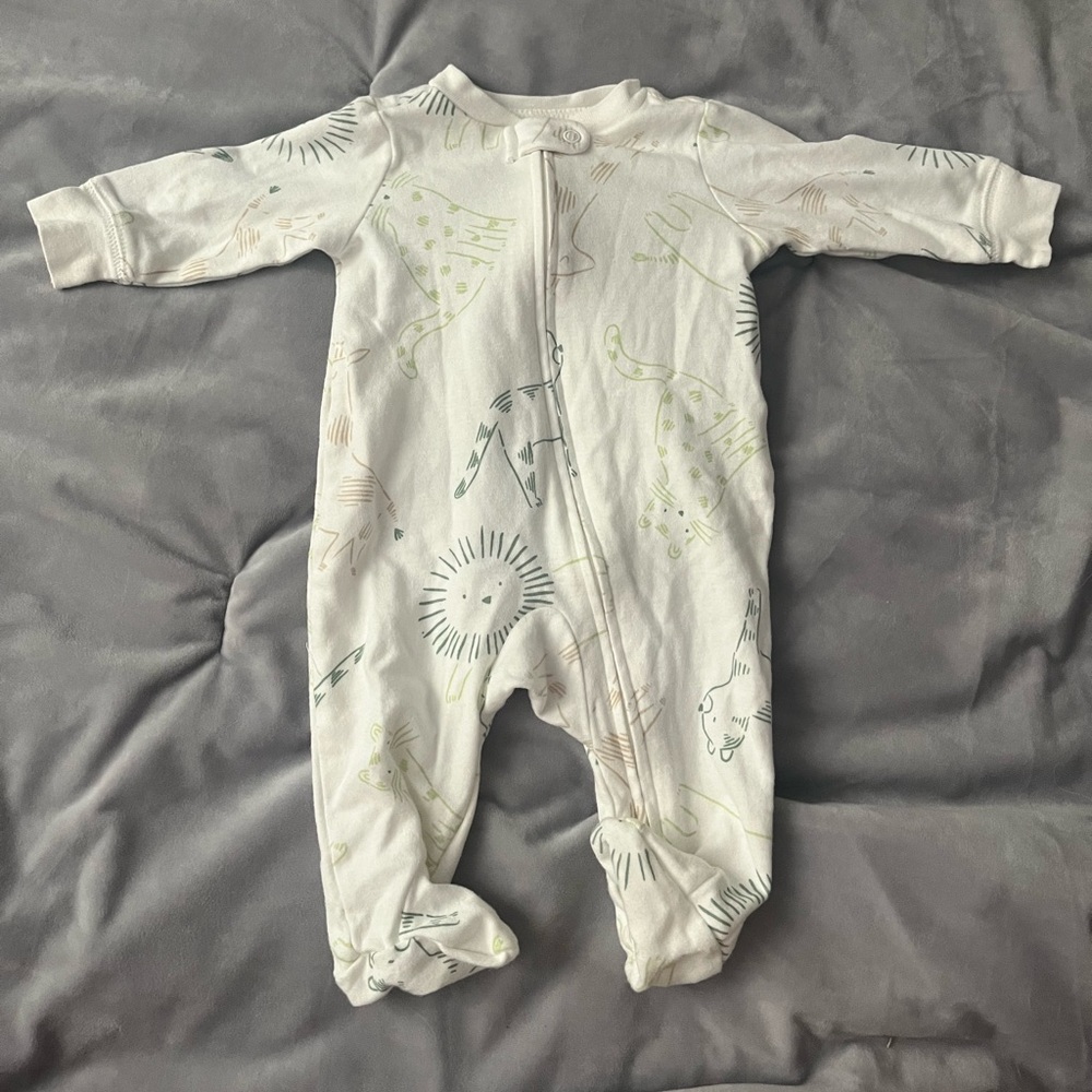 Baby Boy or Baby Girls 2-Way Zip Up Sleep & Play